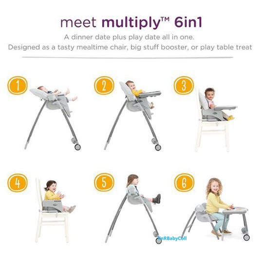 Makassar - Kursi Makan Bayi High Chair Baby Chair Joie Meet Multiply 6 in 1