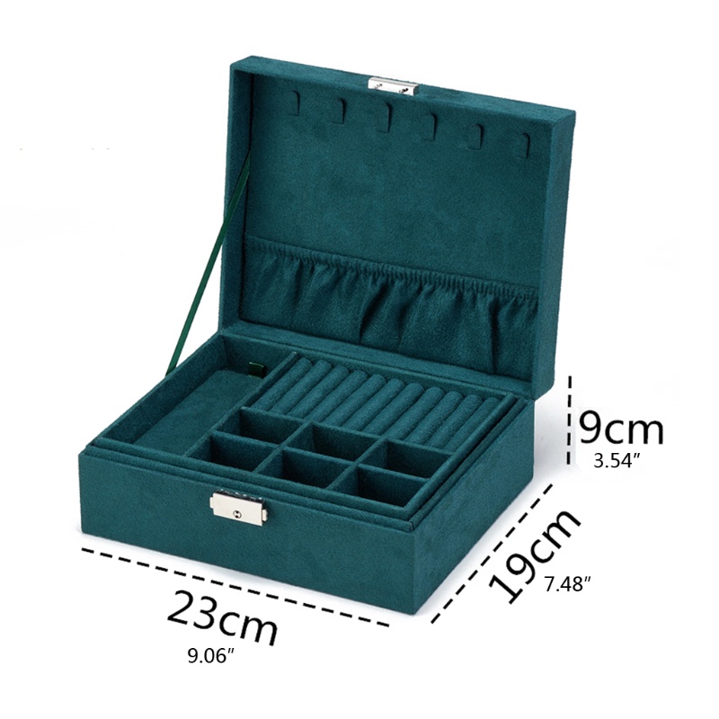 Gro Kotak Display &amp; Penyimpanan Perhiasan Mini Travel Portabel Untuk Anak Perempuan &amp; Wanita Sempurna