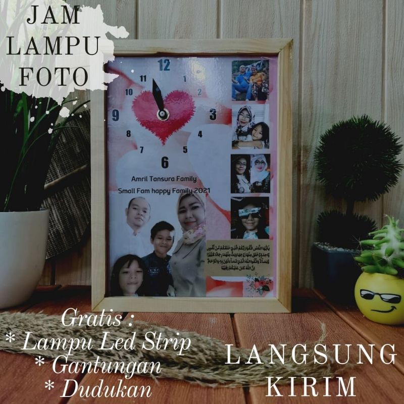 [LANGSUNG KIRIM] Jam Hias Meja Dinding Hiasan Dinding Kamar Dekorasi Dinding