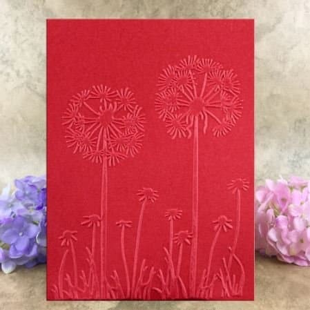 Dandelion Embossing Folder