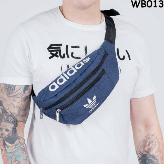 TAS WAISTBAG SELEMPANG ADIDAS KANVAS