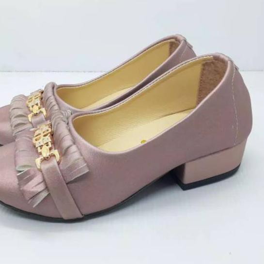 TERBARU Allbersinar Sepatu Pesta Anak Perempuan Mini Heels Queensha [9X9]