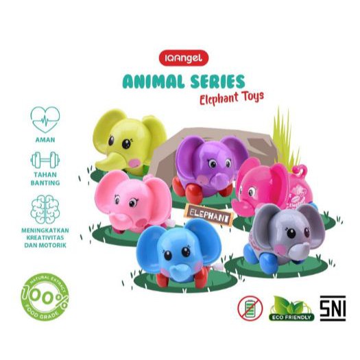 IQ ANGEL ELEPHANT TOYS - IQ631 / MAINAN BAYI EDUKATIF / MAINAN  GAJAH