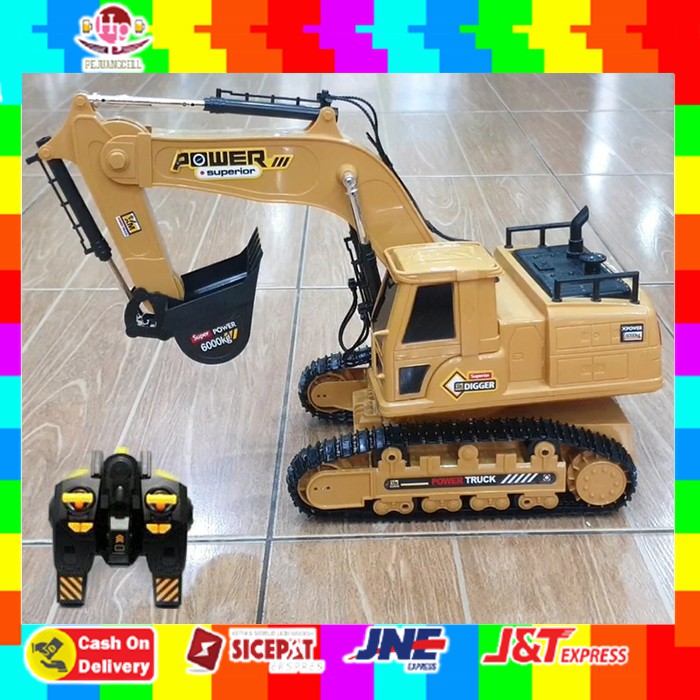 MOBIL MOBILAN EXCAVATOR EKSAVATOR RC BEKO BECO REMOT REMOTE CONTROL KONSTRUKSI BEGO GARUK ANAK MURAH