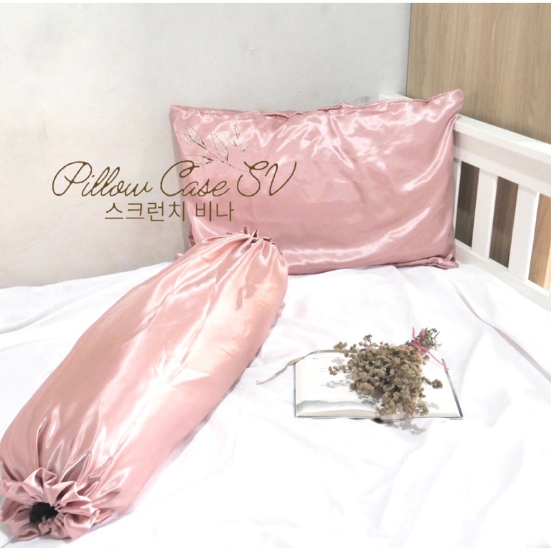 SV PREMIUM Sarung Bantal Satin silk set Sarung guling PILLOW CASE SILK SARUNG BANTAL SILK