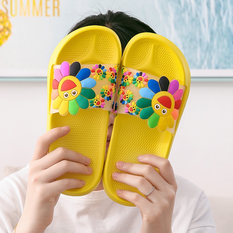 TweedyToys - Sandal Slip On Sunflower / Sandal Karet Wanita Lucu Import