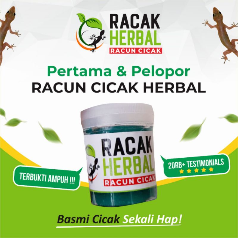 Racun Cicak Herbal Ampuh - Racak Herbal Asli - Obat Pembasmi Cicak