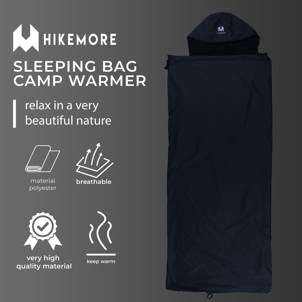 Hikemore Camp Warmer Sleeping Bag Polar Tebal Water Repellent Original