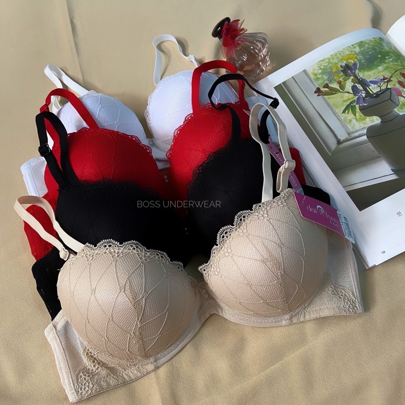 Bra push up kawat busa tebal, BH kawat, BH busa tebal, Bra, BH push up, bra motif, BH putih, Bra hit