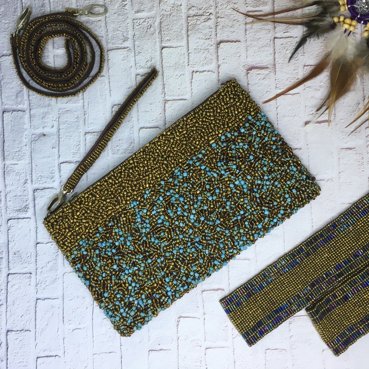 Tas Manik Monte Handmade Khas Bali JUMBO Size (25 x 15 cm: Tali Double)