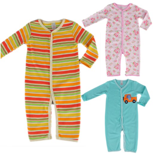 [3pcs] baju tidur jumpsuit panjang import sleepsuit buka kaki