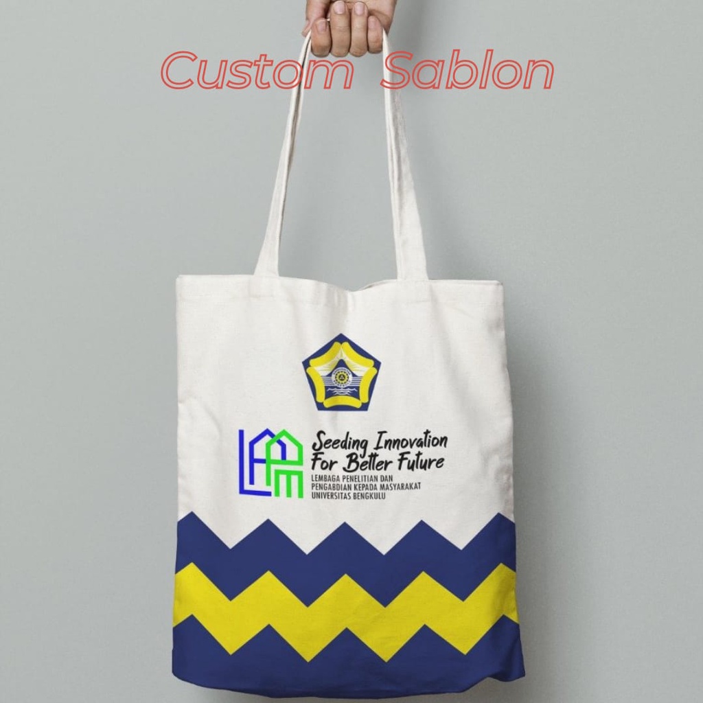 Totebag Wanita kanvas motif daun Canvas polos dengan Resleting pas untuk kuliah ,shopping bag bisa custom sablon untuk Tas seminar souvenir pernikahan gift dll