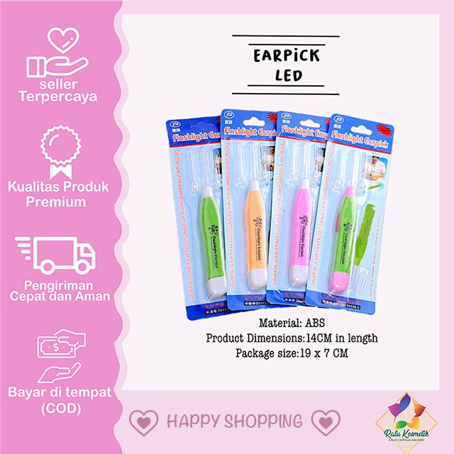 ❤ RATU ❤ Earpick Led | Korek Kuping Led | Pembersih Telinga