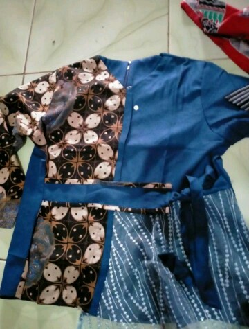 Tey-17 Batik Wanita Asj Sa Hrb026 Kenongo Kemeja Tosca Pendek