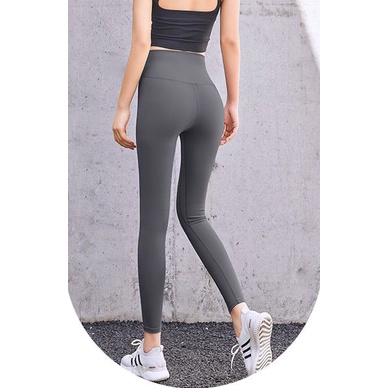 (COD) OH Fashion Celana Legging Olahraga Wanita High Waist Polos Gym &amp; Fitness &amp; Yoga Import #0JH37 / #JL02