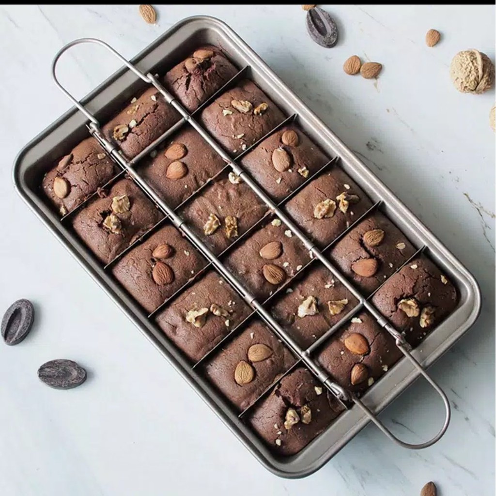  Brownie  pan non stick Loyang  brownies  SEKAT anti lengket 