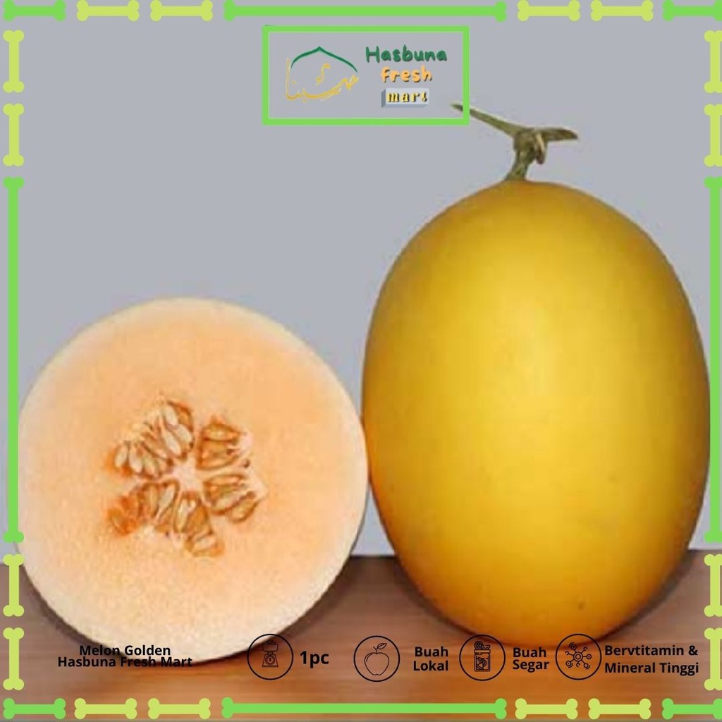 

BUAH Melon Golden Hasbuna fresh mart 1pc PREMIUM