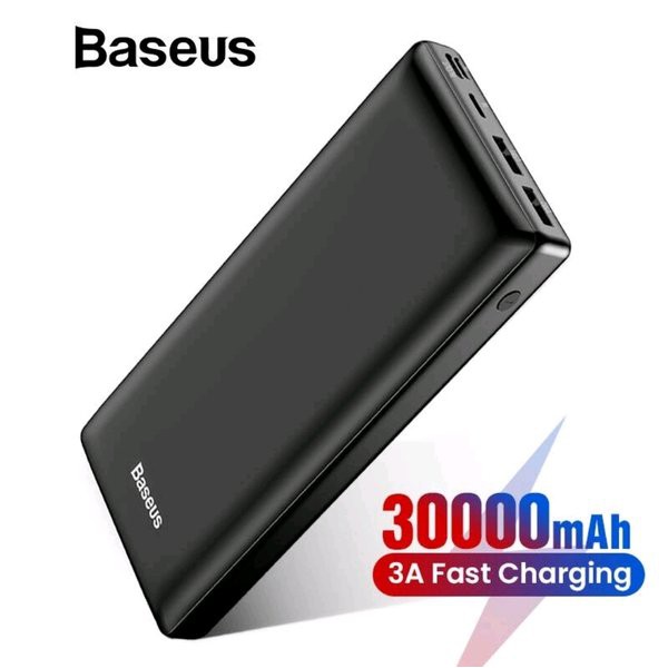 Powerbank Baseus 30000 mAh 3A 3 PORT PD Type C iPhone Micro USB - Baseus 30000mAh Support Xiaomi