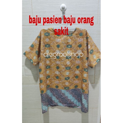 READY STOK!!BAJU PASIEN BATIK BARON BAJU ORANG SAKIT BAJU SALON BAJU SPA