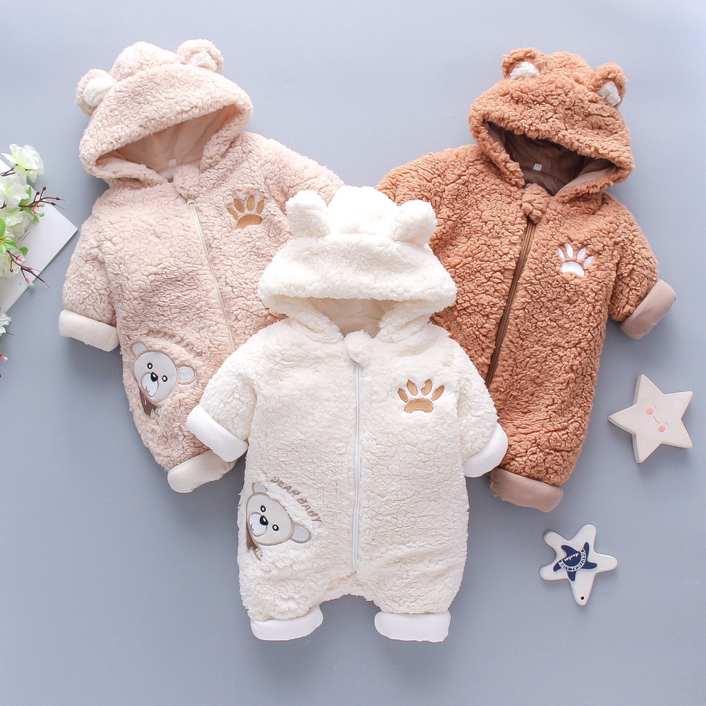 Sleepsuit Romper Bayi Bear/ Romper Bayi/ Sleepsuit Jaket LYME/ Romper 2