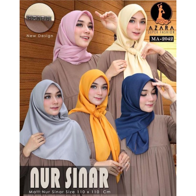 Jilbab / hijab / kerudung segi empat terbaru glamour polos / adabia / ansania /  azara /dafanya