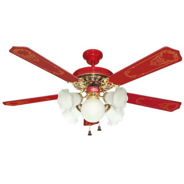 Maspion Ceiling  Fan 5 Lampung 52 Inch CF - 111 Merah