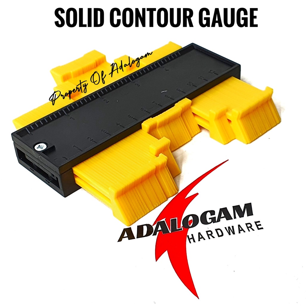 SOLID Contour Gauge 5&quot; - Pengukur Serbaguna Profile Copy Duplicator