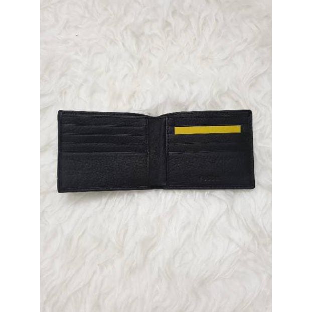 Dompet Fossil Lufkin Black Wallet / Dompet Fashion Pria Import ORI - Hitam