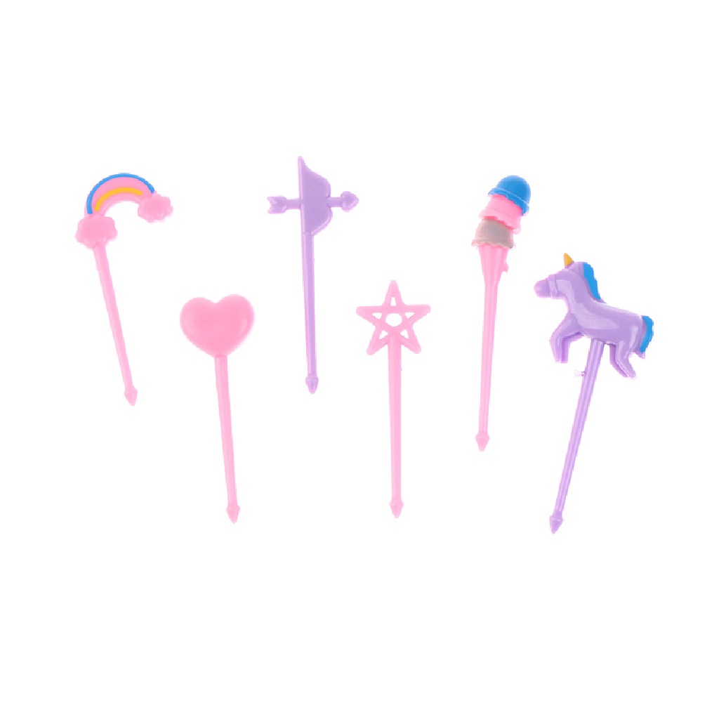 

Garpu Buah 1 Set isi 6 / Garpu Kue / Food Picks / Unicorn Food Picks