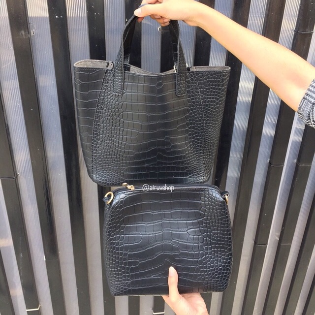 Sling bag croco MINISO