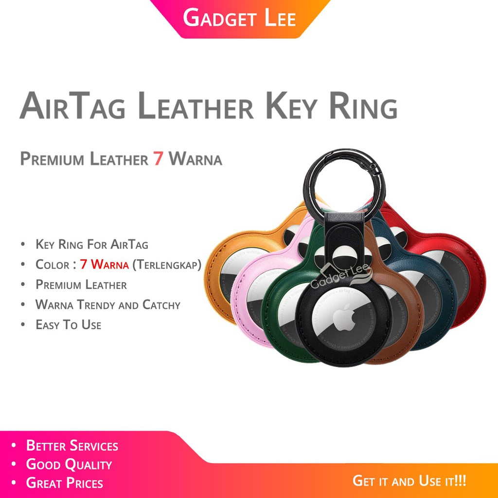 AirTag Leather Key Ring Protective Cover AirTag Leather Case AirTag Case AirTag Kulit