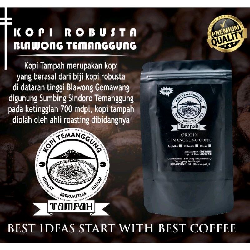 

Kopi Tampah Robusta Premium Kemasan 1kg Asli Blawong Temanggung