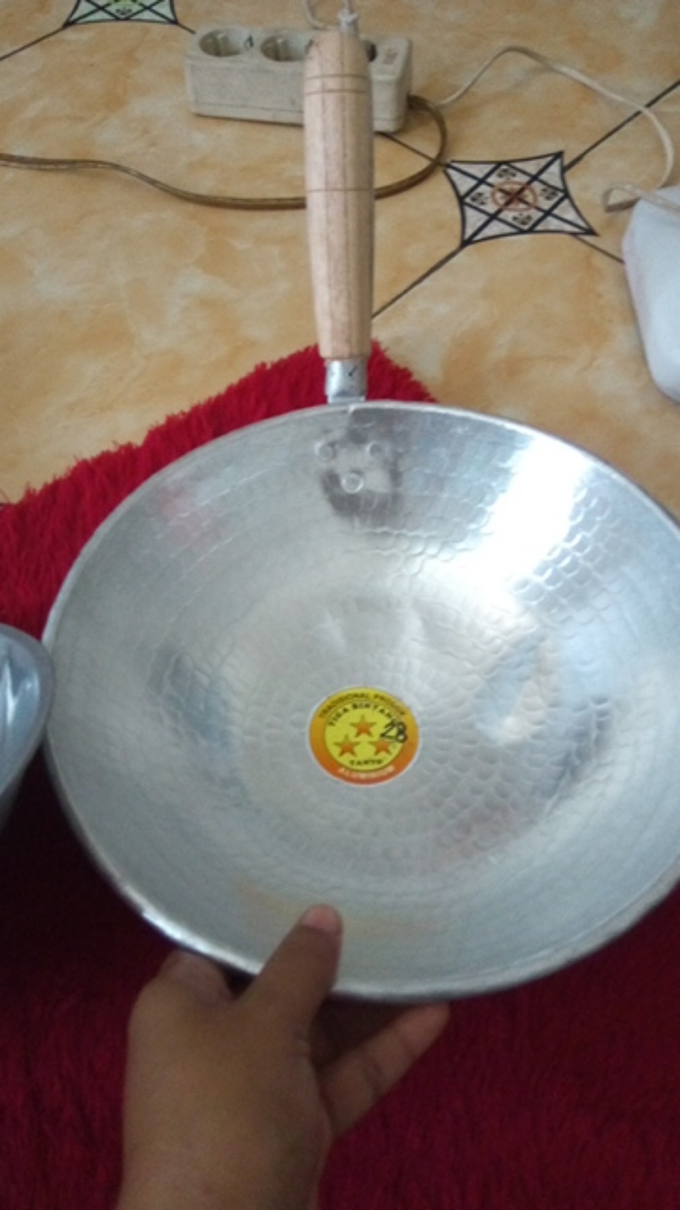 Wajan Gagang Nasi Goreng Tersedia Dua Jenis/wajan Gagang Ketok/wajan Gagang Kayu/wajan Sisik