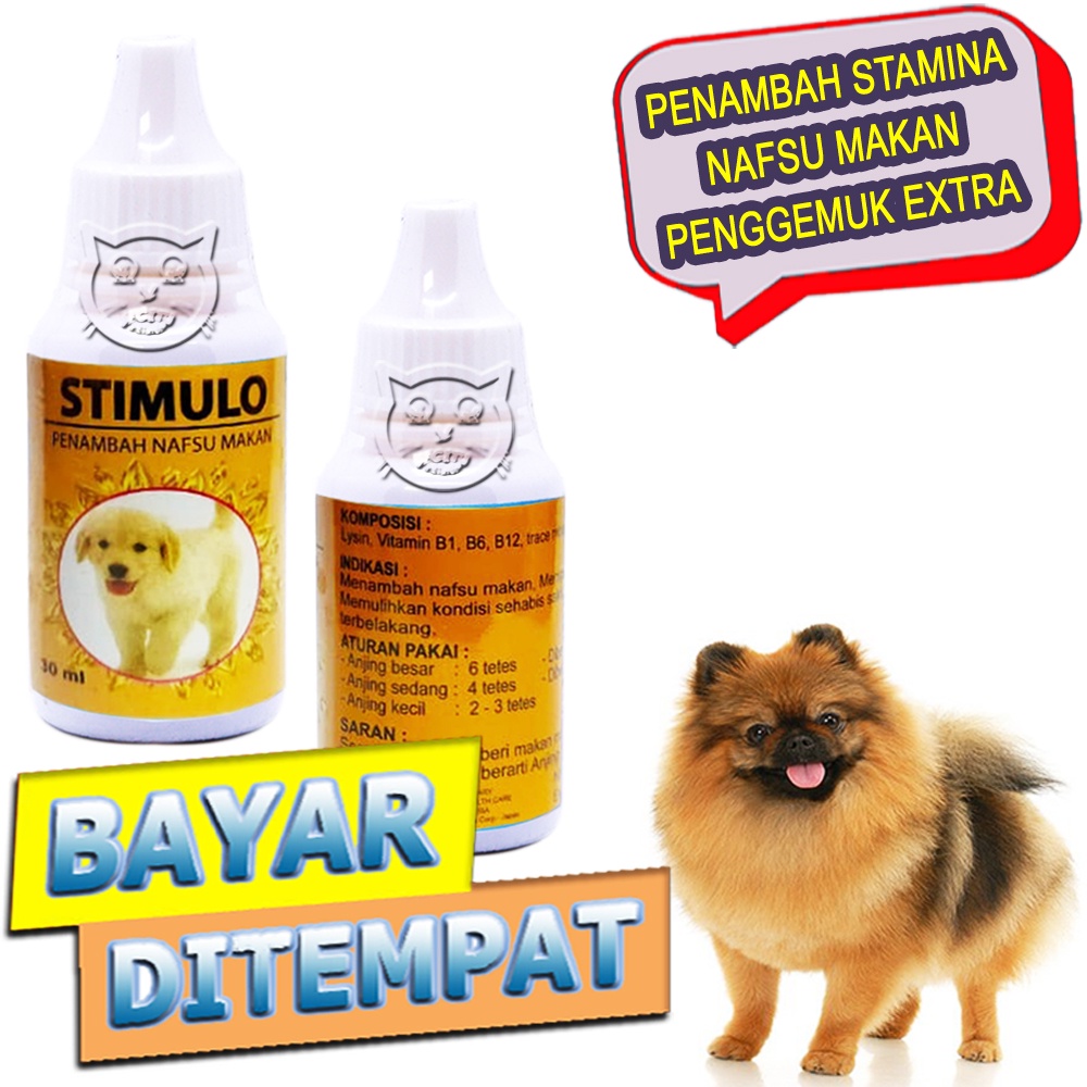 Stimulo Vitamin Nafsu Makan Anjing Obat Penggemuk