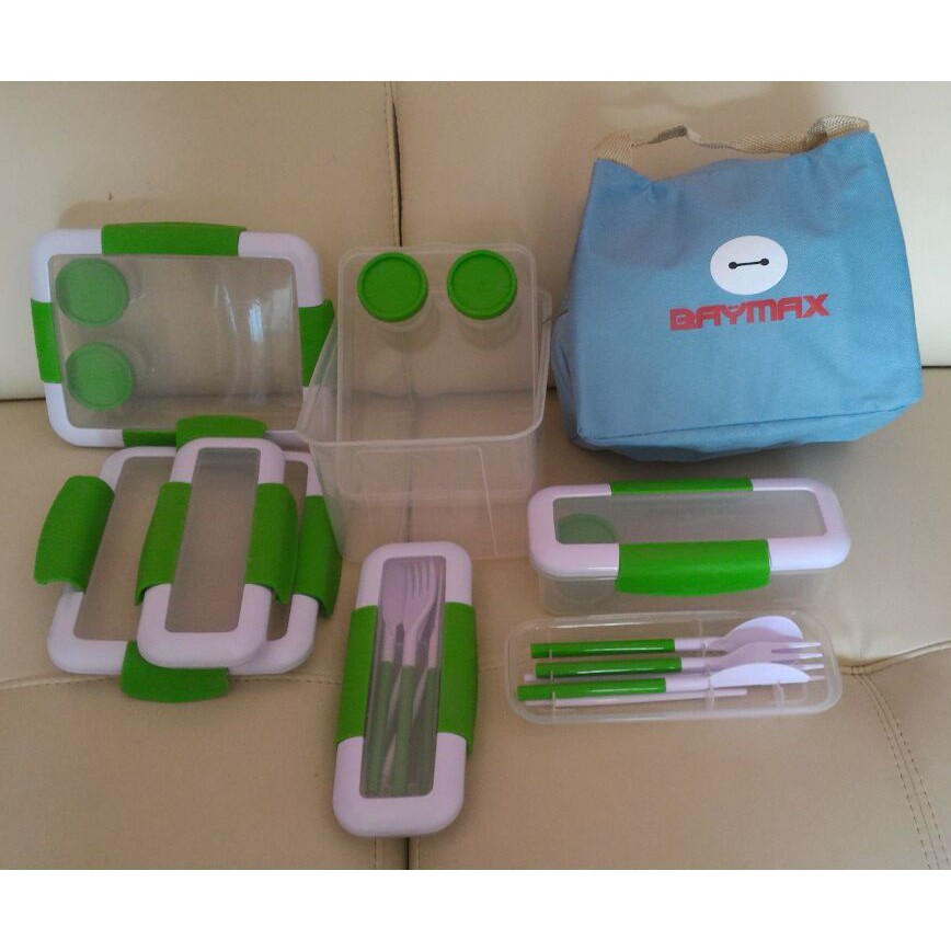bekal makan , wadah makan komplit, tempat snack susun