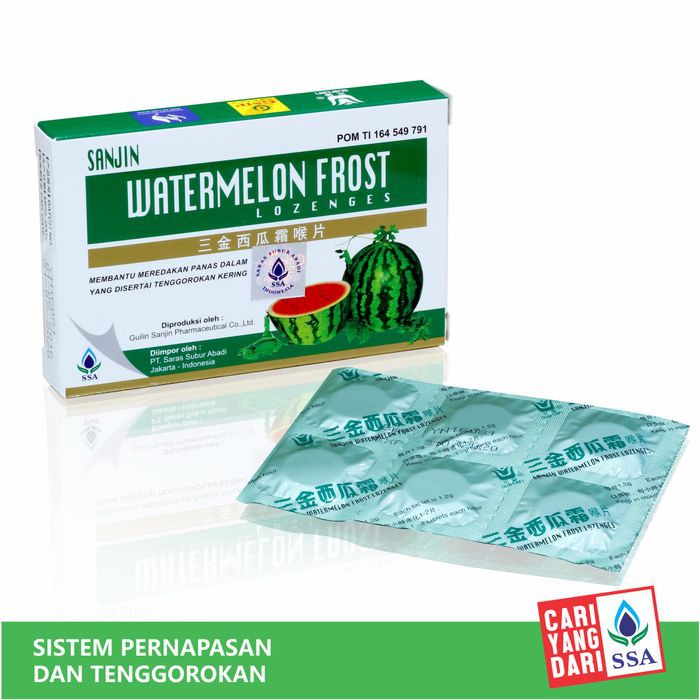

Permen Sanjin Watermelon Frost Lozenges - Permen Pelega Tenggorokan