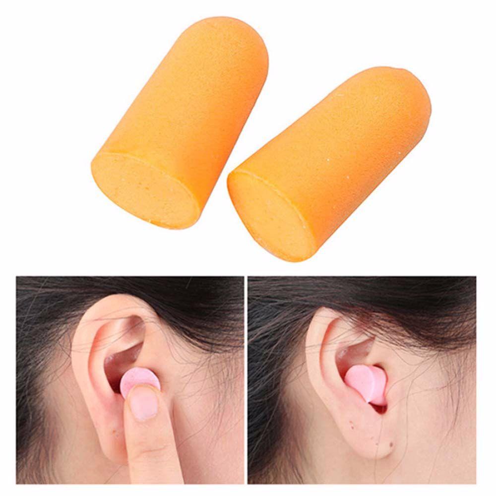 Lanfy Ear Plugs Lembut Untuk Anak Dewasa Alat Bantu Slpeeping Kedap Suara Olahraga Air Peredam Kebisingan Busa Lembut Pelindung Telinga