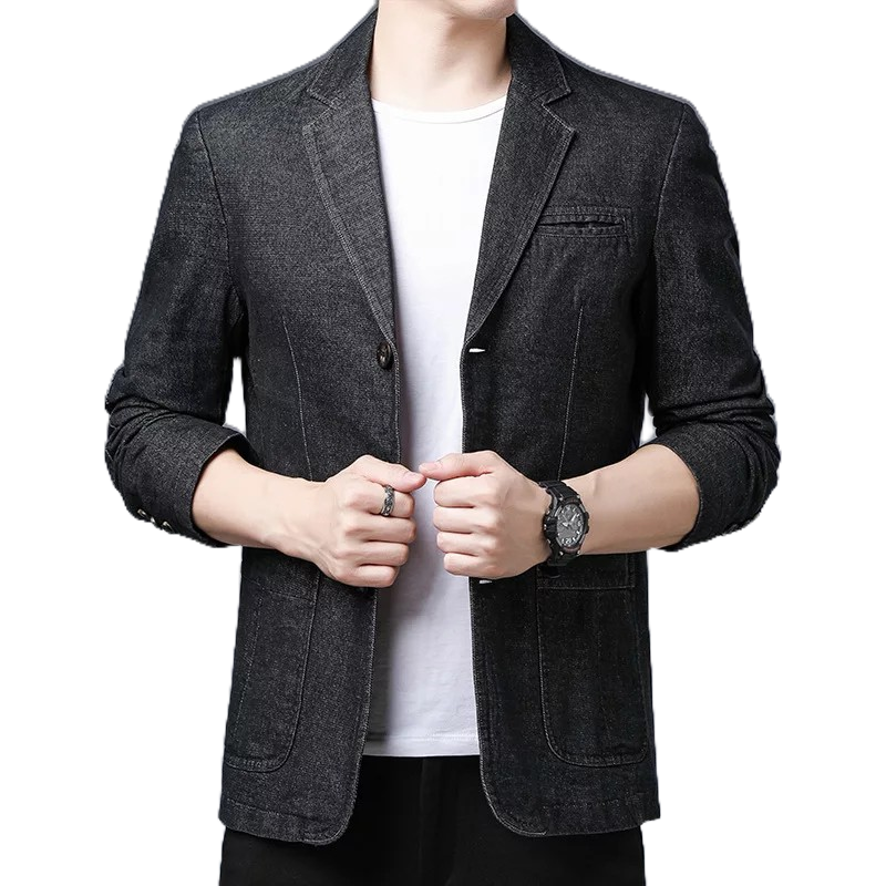 Jas pria  denim Blazer pria. Blazer Jas formal Jas bahan levis
