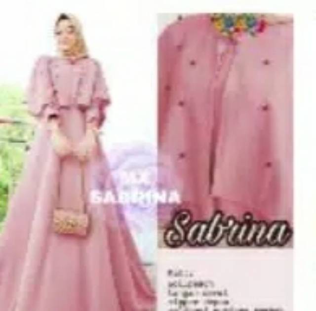 maxi Sabrina mutiara gamis Sabrina mutiara