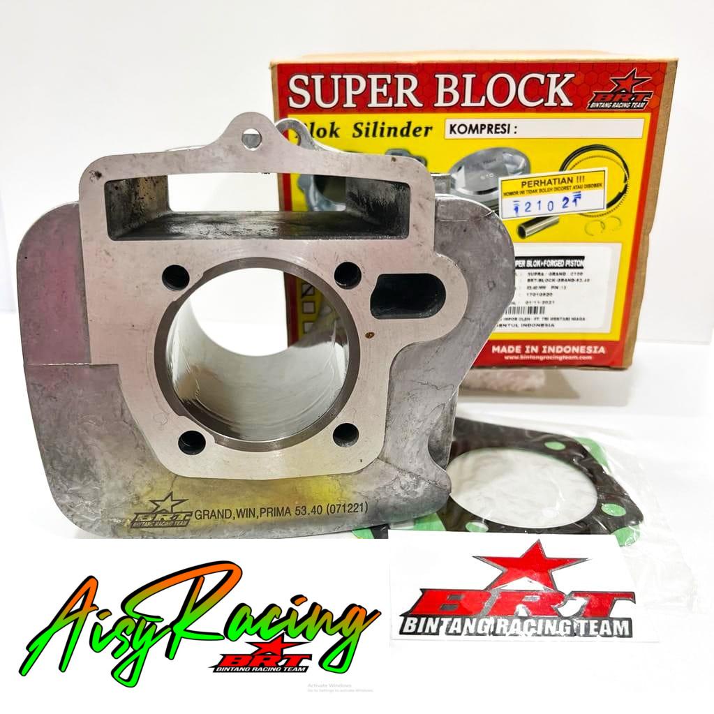 Blok Bore Up BRT & Forged Piston 53.40 GRAND Supra FIT Revo C100 Legenda Astrea