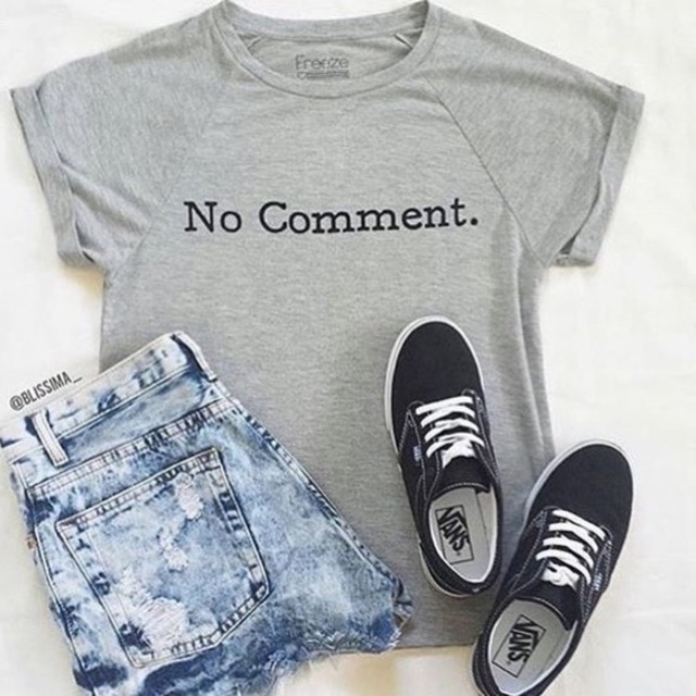 TUMBLR TEE No comment kaos murah tumblrtee.Indonesia