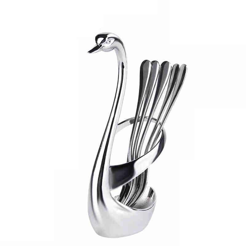 EWIN Sendok Garpu Elegant Swan Flatwares Base Stainless Steel - NP311