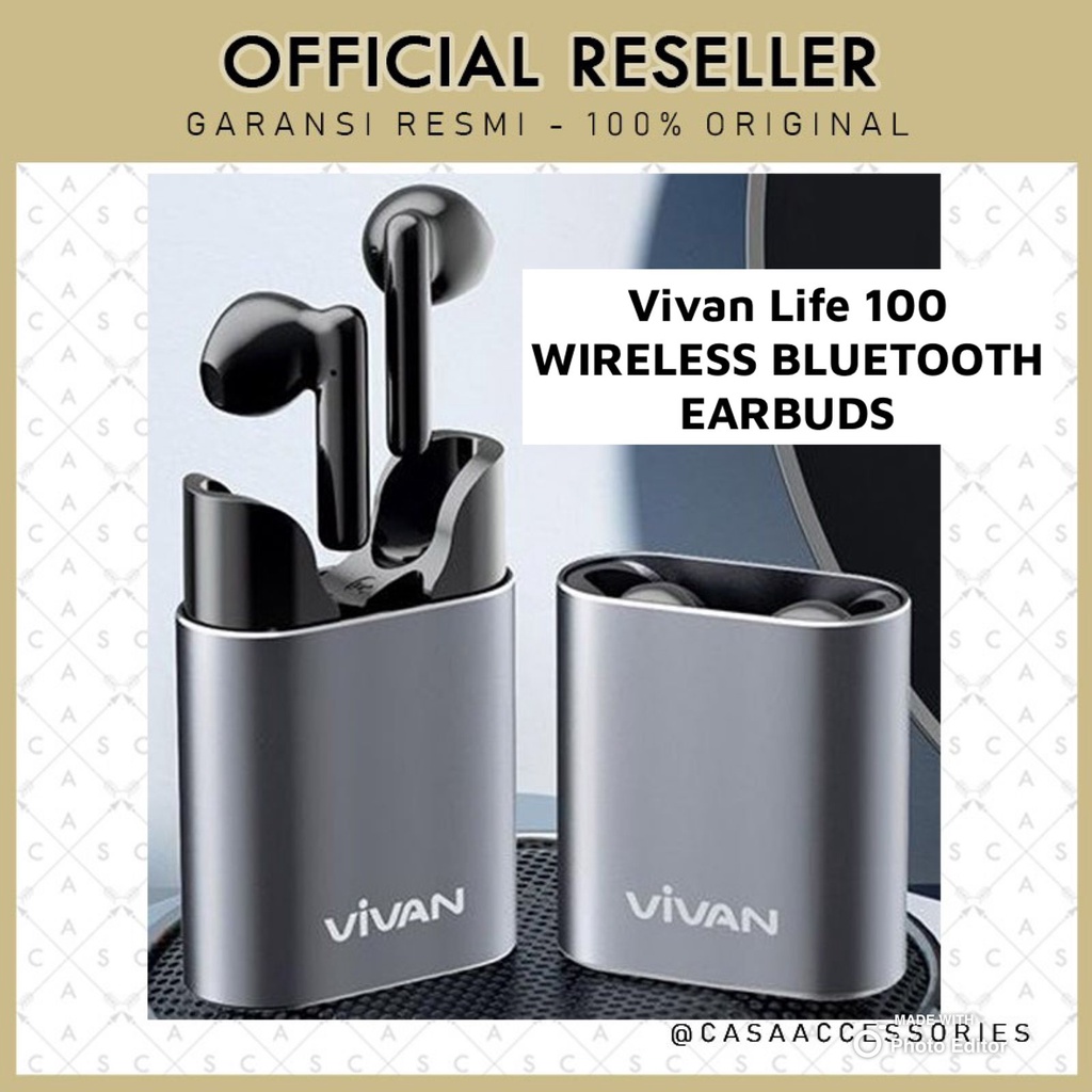 Vivan Life 100 Wireless Bluetooth Earbuds TWS Headsets Low Latency