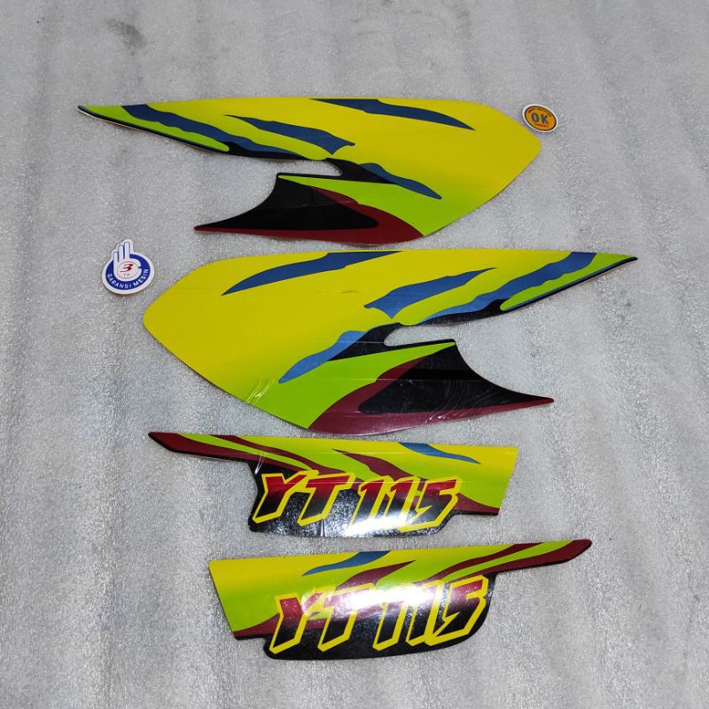 Stiker stripping striping decal graphic Yamaha trail YT115 YT 115 model original detail ori