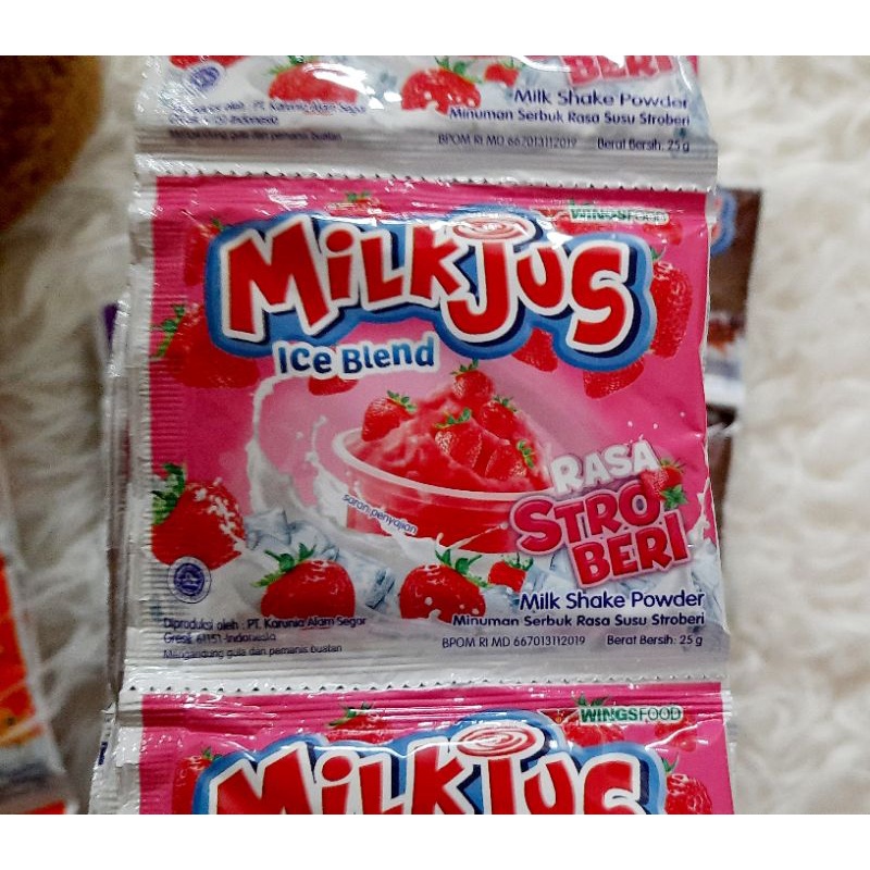 Milkjus ice blend renceng 25 gr x 10 pcs