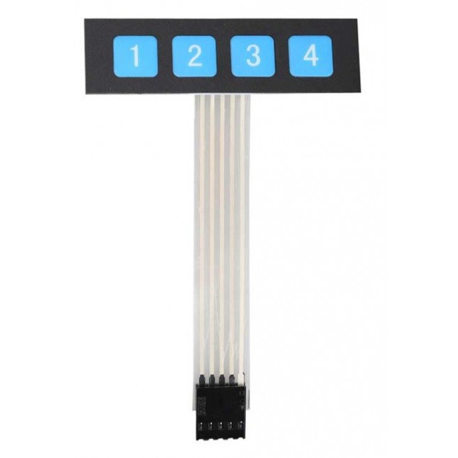 [SWI-9006] KEYPAD MEMBRAN 1X4 TOMBOL 4 MEMBRANE