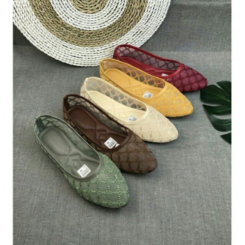 FLAT SHOES WANITA BRUKAT JEA 66