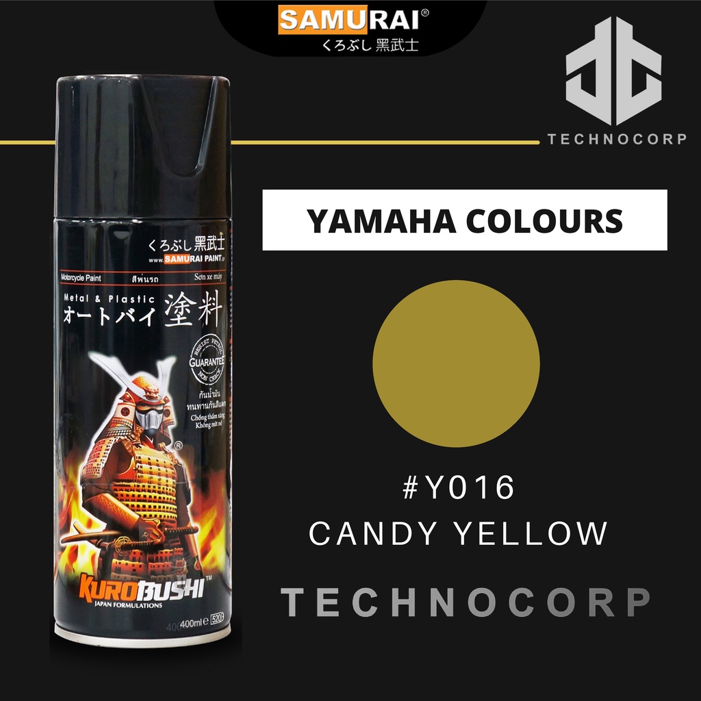 

Cat Semprot SAMURAI PAINT Y016 CANDY YELLOW / YAMAHA CANDYTONE YELLOW