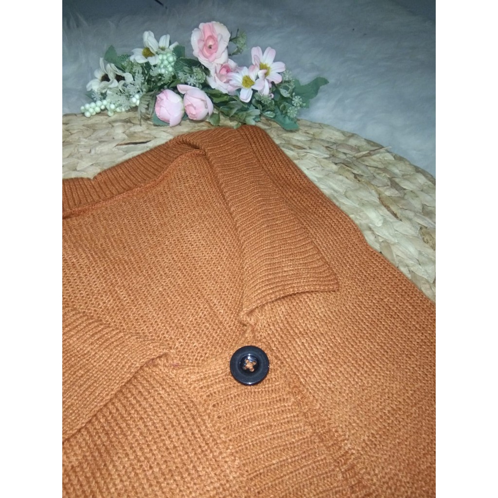 Cardigan Saku Rajut 7gt