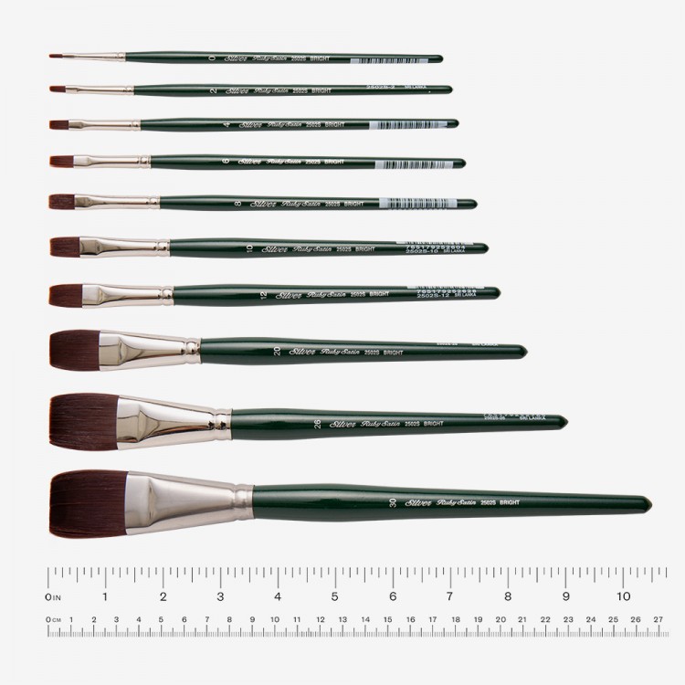 

Silver Brush Ruby Satin 2500S Round